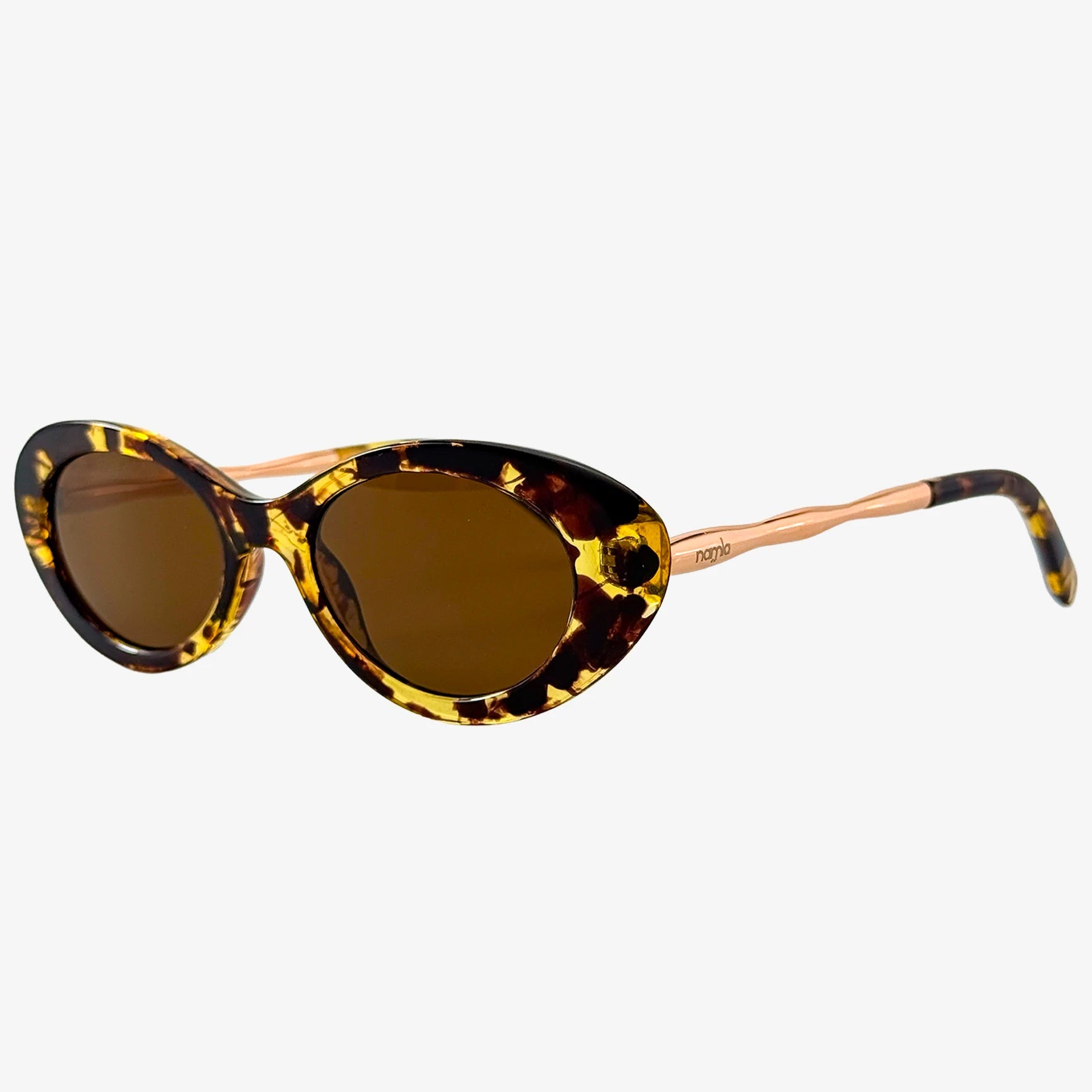 Óculos de sol oval retrô NML19