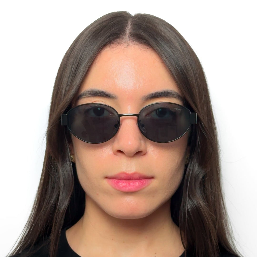 Óculos de sol oval metálico NML05