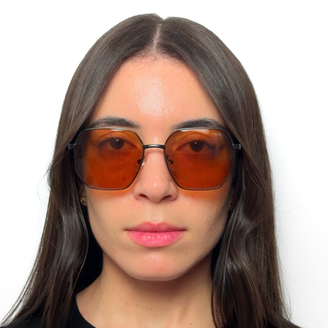 Óculos de sol geométrico NML56