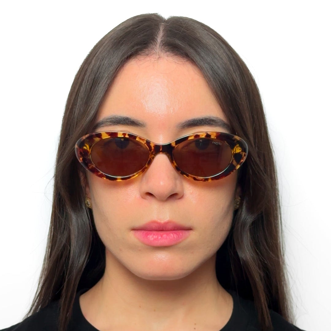 Óculos de sol oval retrô NML19