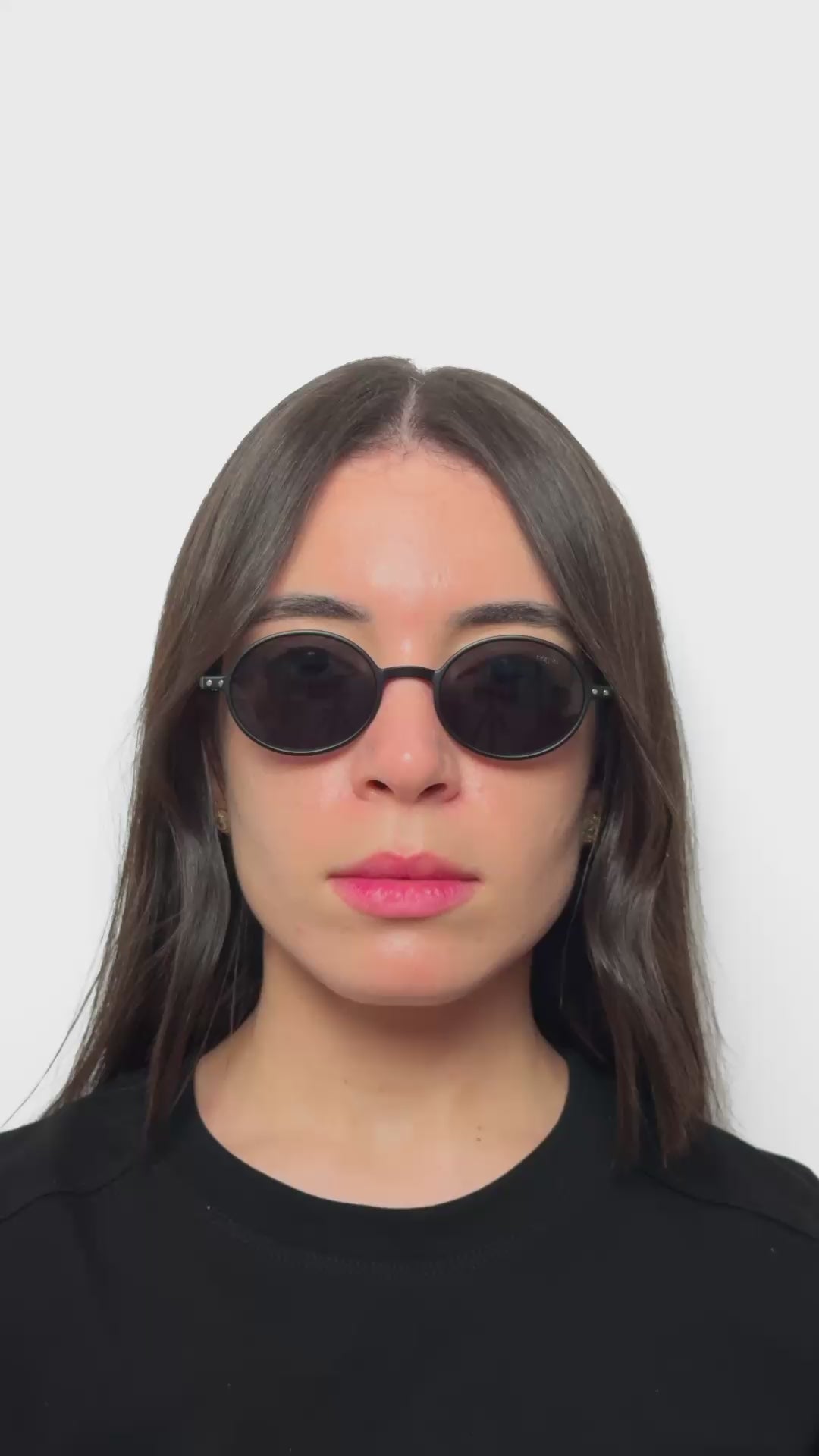 Óculos de sol oval polarizado NMLH26